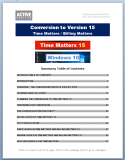 Conversion to Version 15 - Time Matters Guide - OLD VERSION